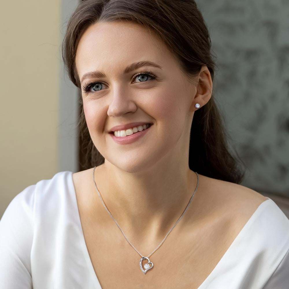 dazzling forever love necklace