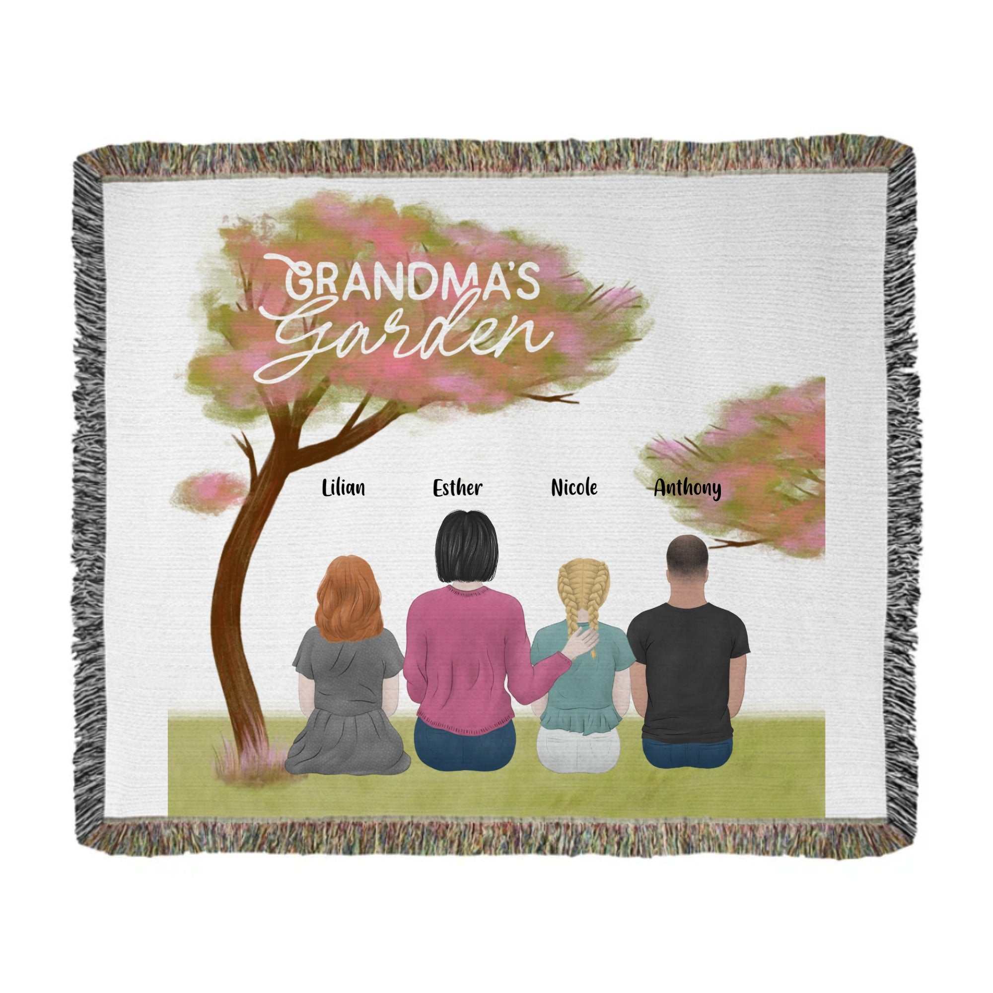 heirloom photo woven blanket
