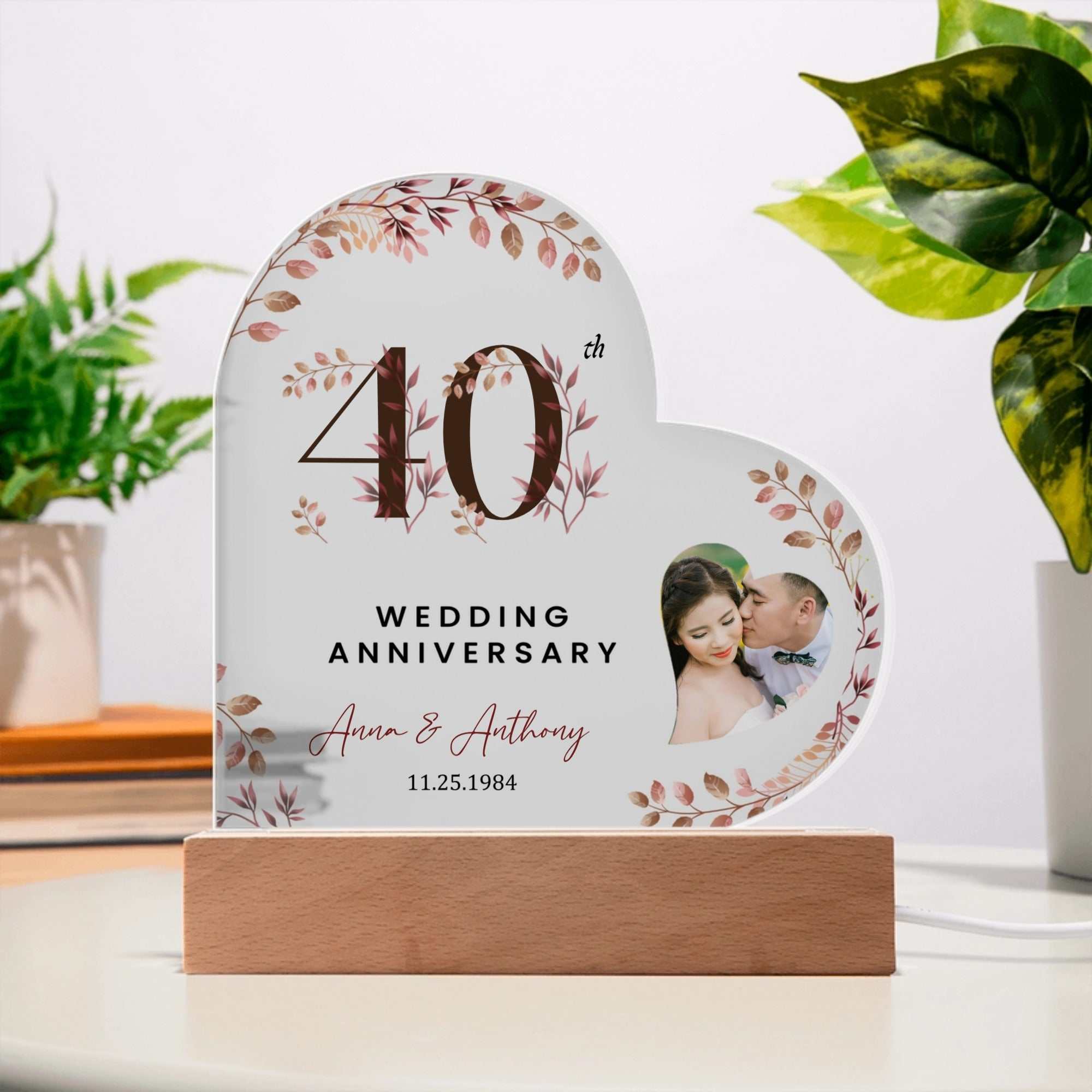 Personalized Acrylic Heart Plaque