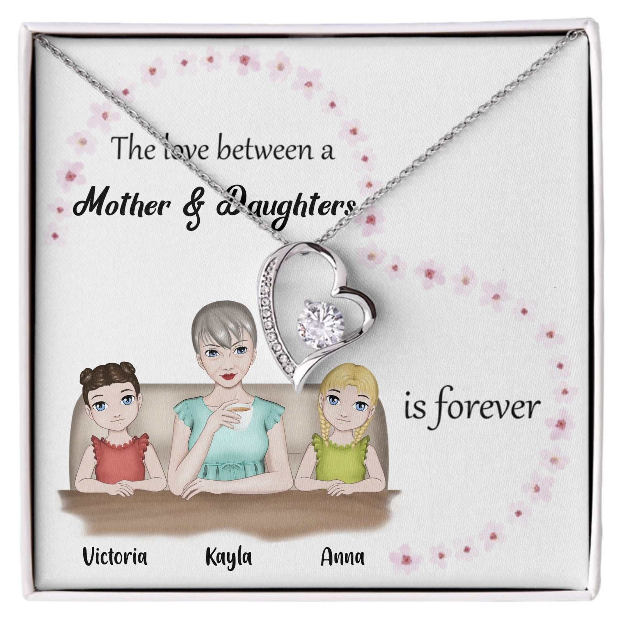 dazzling forever love necklace