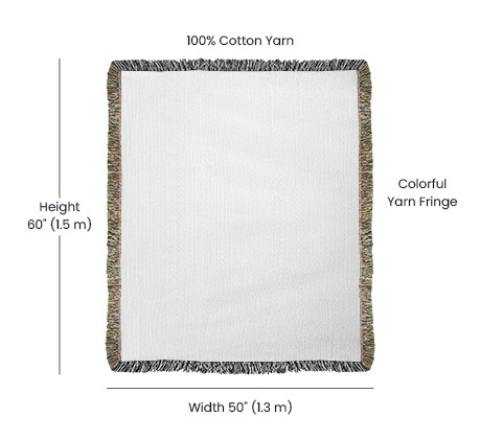 heirloom photo woven blanket