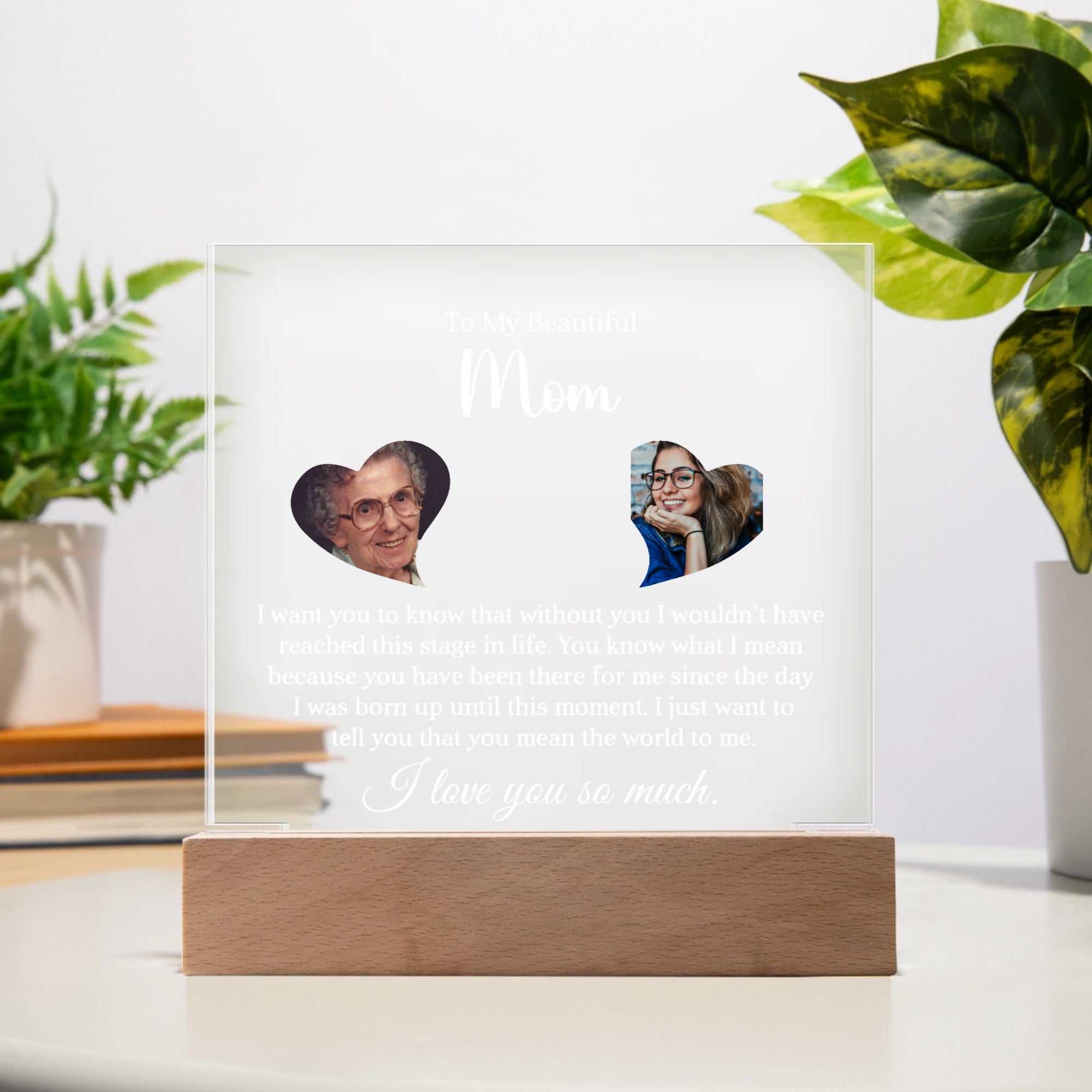printed square acrylic plaque