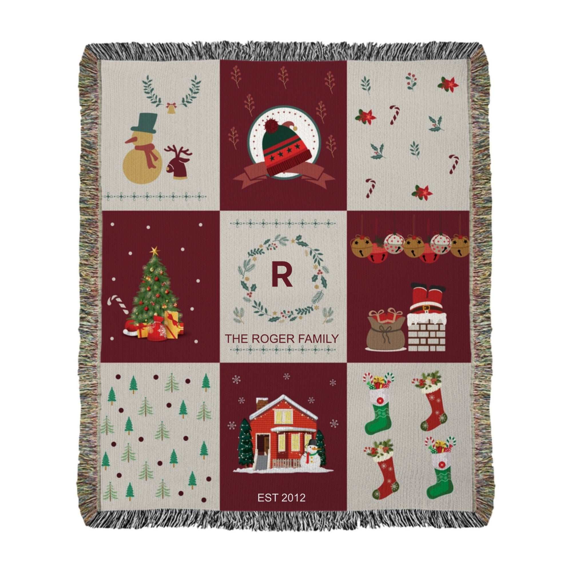 heirloom photo woven blanket