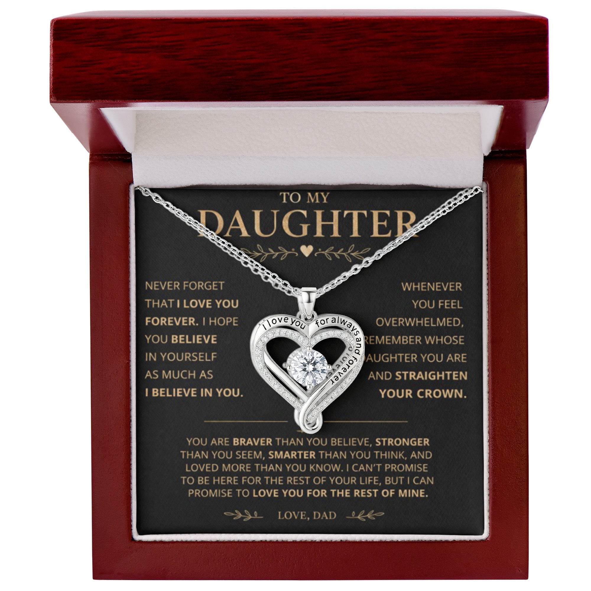 To My Daughter - From Dad - Love you to the rest of my life