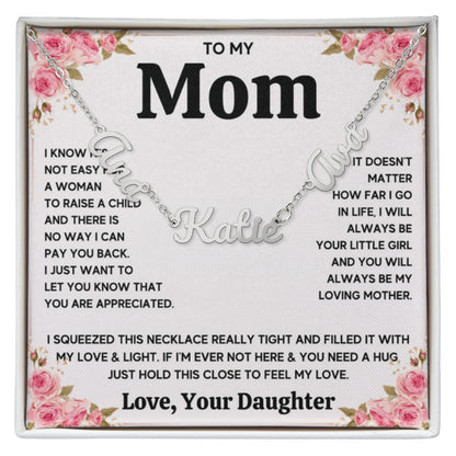 To My Mom - Name Necklace with Name