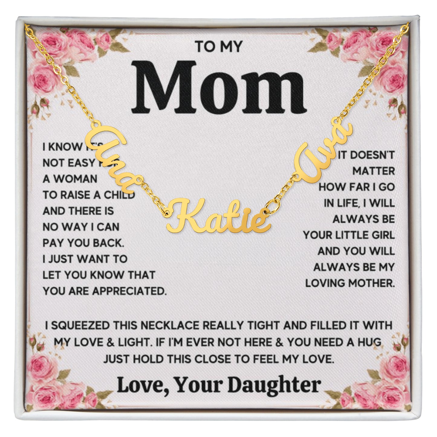 To My Mom - Name Necklace with Name