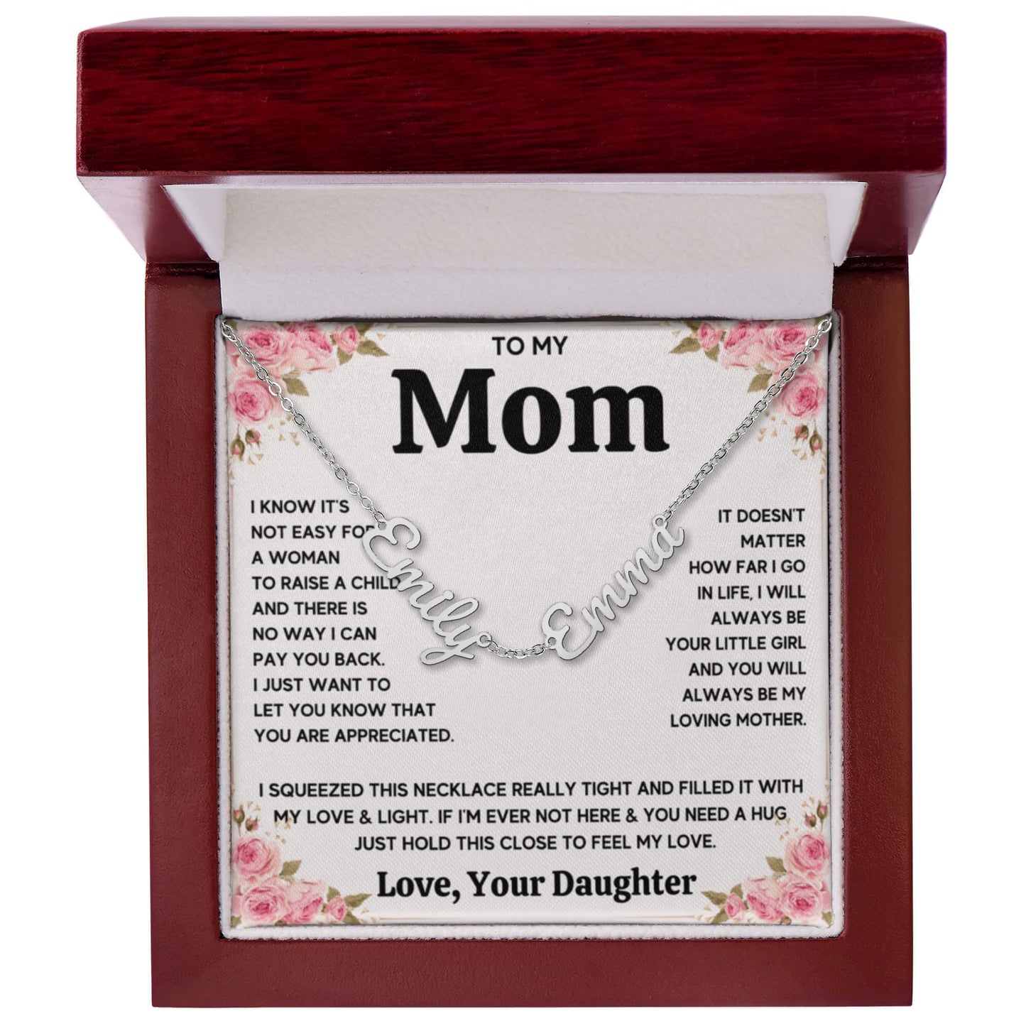 To My Mom - Name Necklace with Name