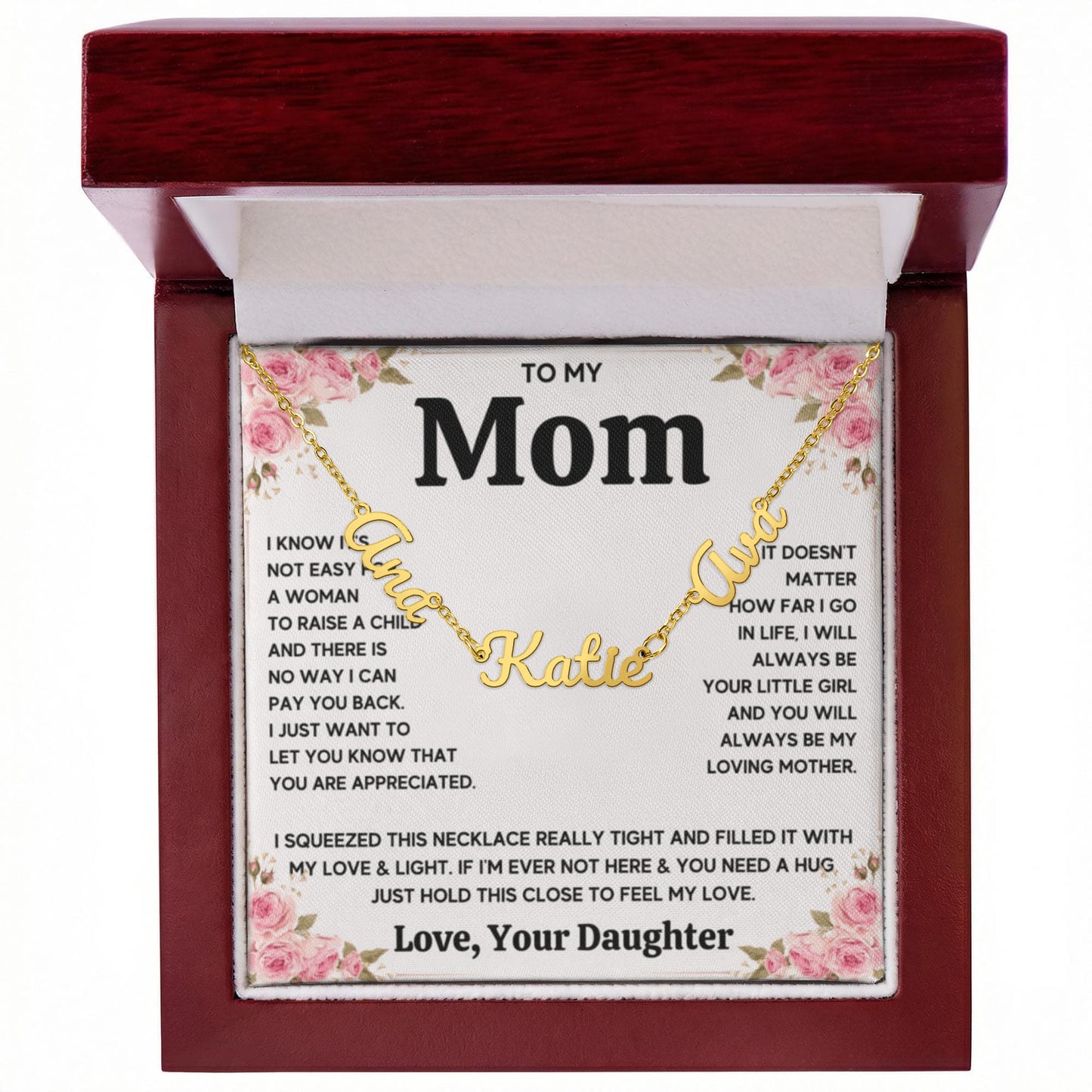 To My Mom - Name Necklace with Name