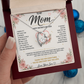 Customizable LED Necklace Gift Set for Mom | Mother's Day Heart Necklace