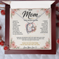 Customizable LED Necklace Gift Set for Mom | Mother's Day Heart Necklace