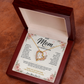 Customizable LED Necklace Gift Set for Mom | Mother's Day Heart Necklace