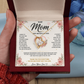 Customizable LED Necklace Gift Set for Mom | Mother's Day Heart Necklace