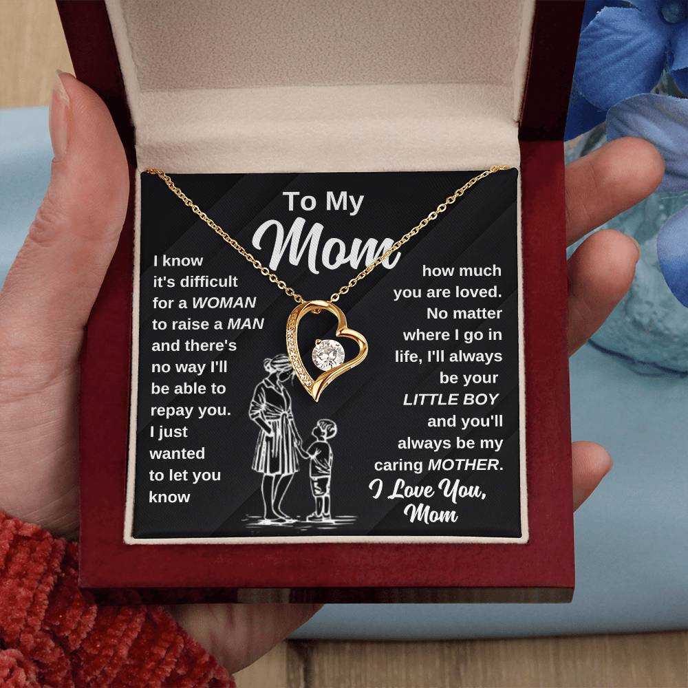 Cubic Zirconia Gold Necklace Mothers Day Gift