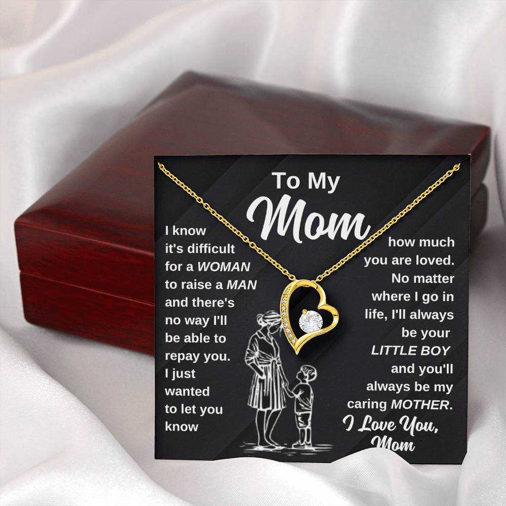 Cubic Zirconia Gold Necklace Mothers Day Gift