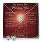 I Am Sorry - Love Knot Earring & Necklace Set