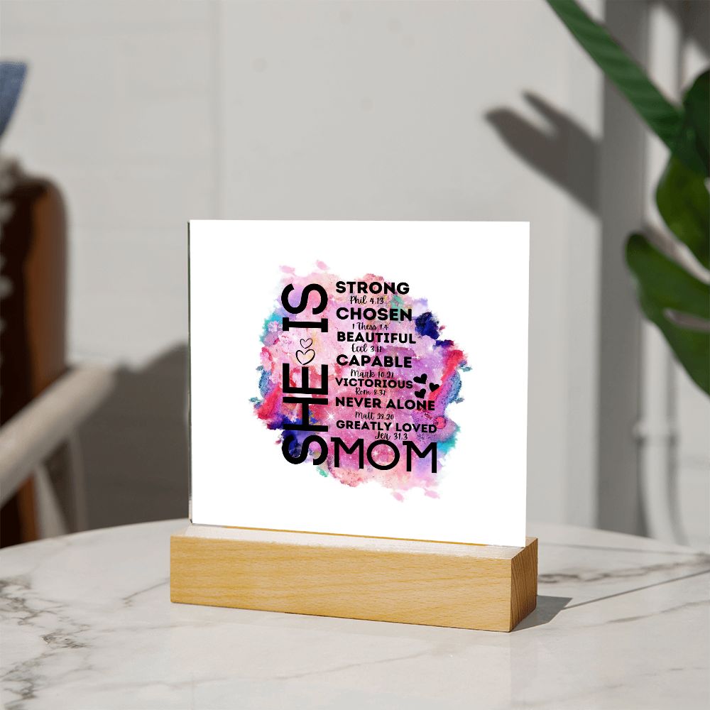 MOM - Square Acrylic Plaque
