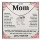 Custom Baby Feet Necklace with Birthstone For Mom from Son