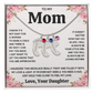 Custom Baby Feet Necklace with Birthstone For Mom from Daughter