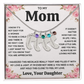 Custom Baby Feet Necklace with Birthstone For Mom from Daughter