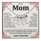 Custom Baby Feet Necklace with Birthstone For Mom from Son