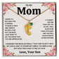 Custom Baby Feet Necklace with Birthstone For Mom from Son