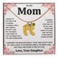 Custom Baby Feet Necklace with Birthstone For Mom from Daughter