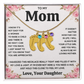 Custom Baby Feet Necklace with Birthstone For Mom from Daughter