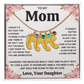 Custom Baby Feet Necklace with Birthstone For Mom from Daughter