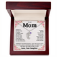 Custom Baby Feet Necklace with Birthstone For Mom from Daughter