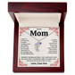 Custom Baby Feet Necklace with Birthstone For Mom from Son