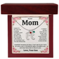 Custom Baby Feet Necklace with Birthstone For Mom from Son