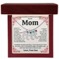 Custom Baby Feet Necklace with Birthstone For Mom from Son
