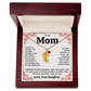 Custom Baby Feet Necklace with Birthstone For Mom from Daughter