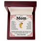 Custom Baby Feet Necklace with Birthstone For Mom from Son