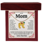Custom Baby Feet Necklace with Birthstone For Mom from Son