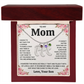 Custom Baby Feet Necklace with Birthstone For Mom from Son