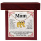 Custom Baby Feet Necklace with Birthstone For Mom from Son