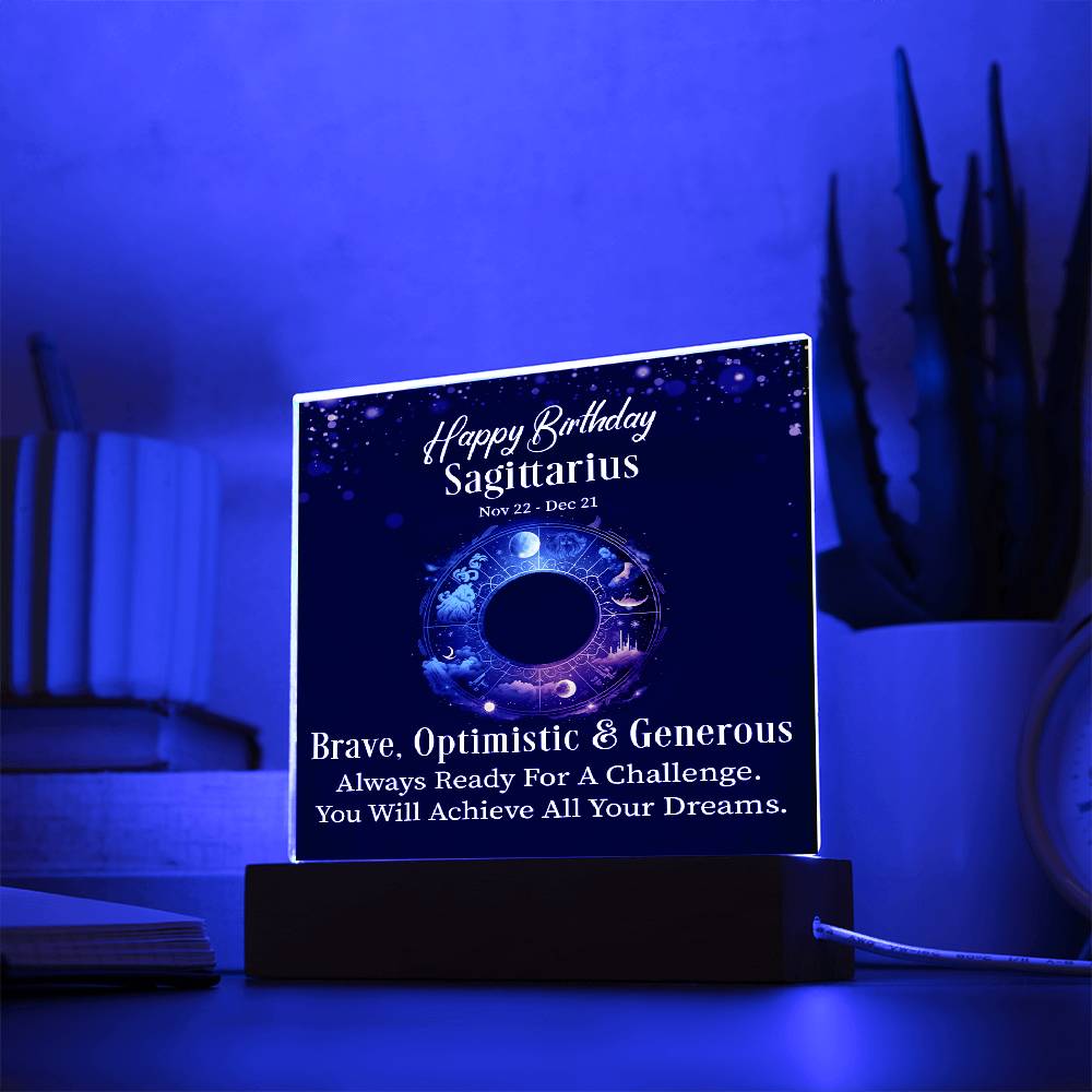 printed square acrylic plaque