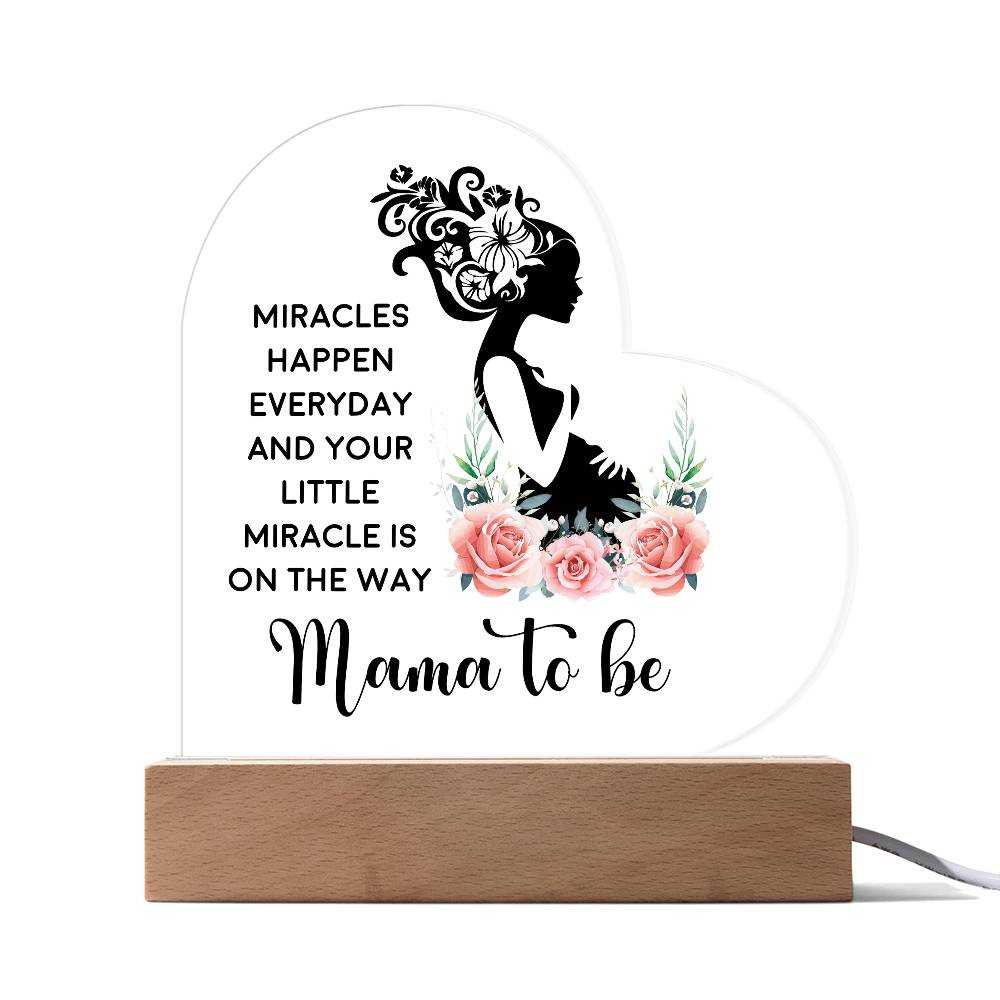 Dark Acrylic Heart Plaque