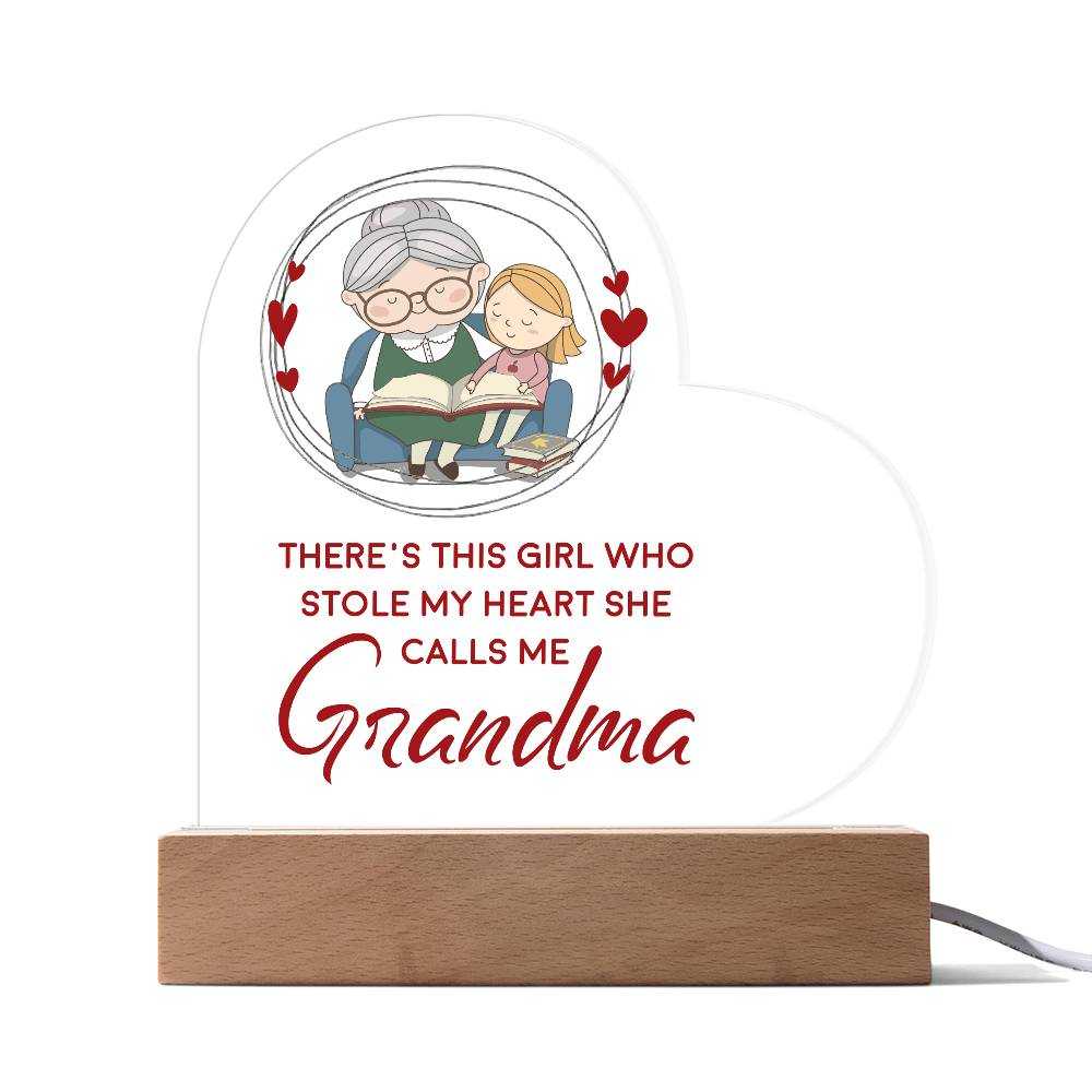printed heart acrylic plaque