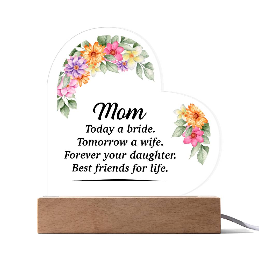Acrylic Heart Plaque - Glow