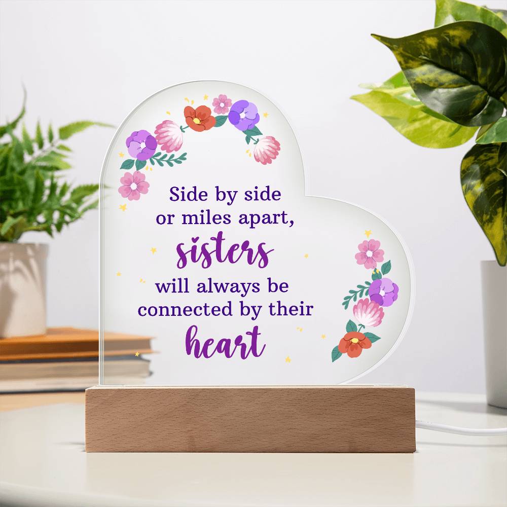 Heart Shape Acrylic Stand - Glow