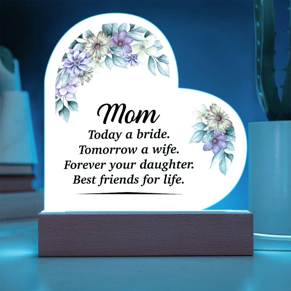 Acrylic Heart Plaque - Glow