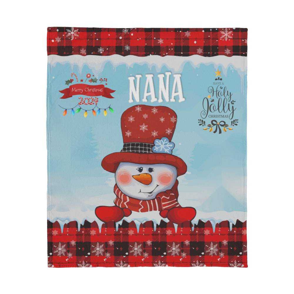 merry christmas nana blanket celebrate