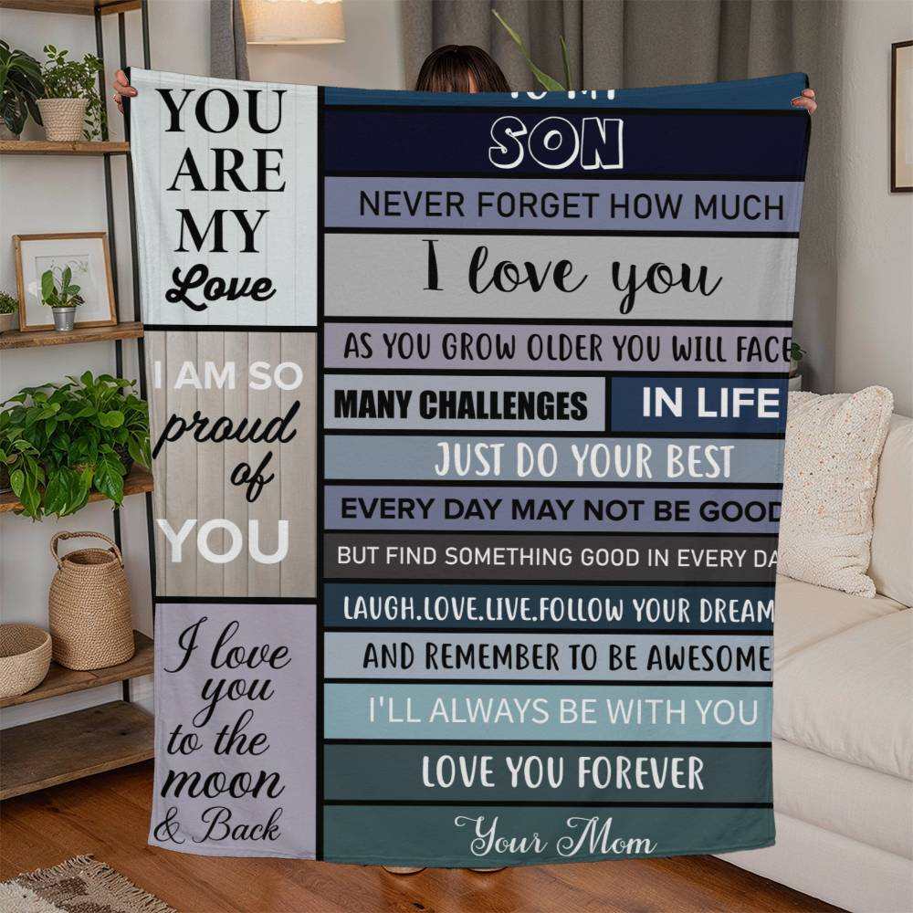 Son - Jersey Sherpa Blanket - Extra thick