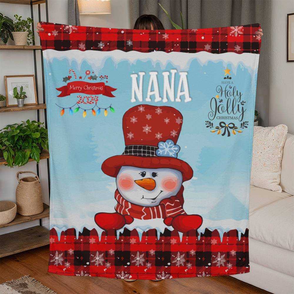 merry christmas nana blanket celebrate