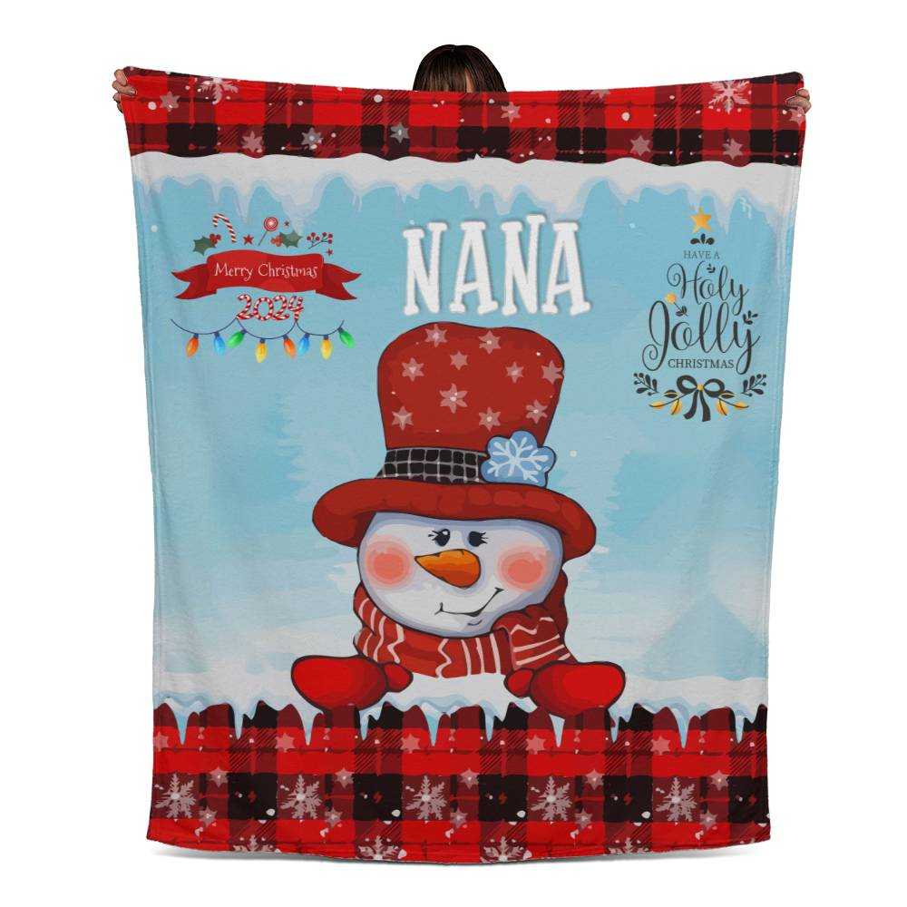 merry christmas nana blanket celebrate