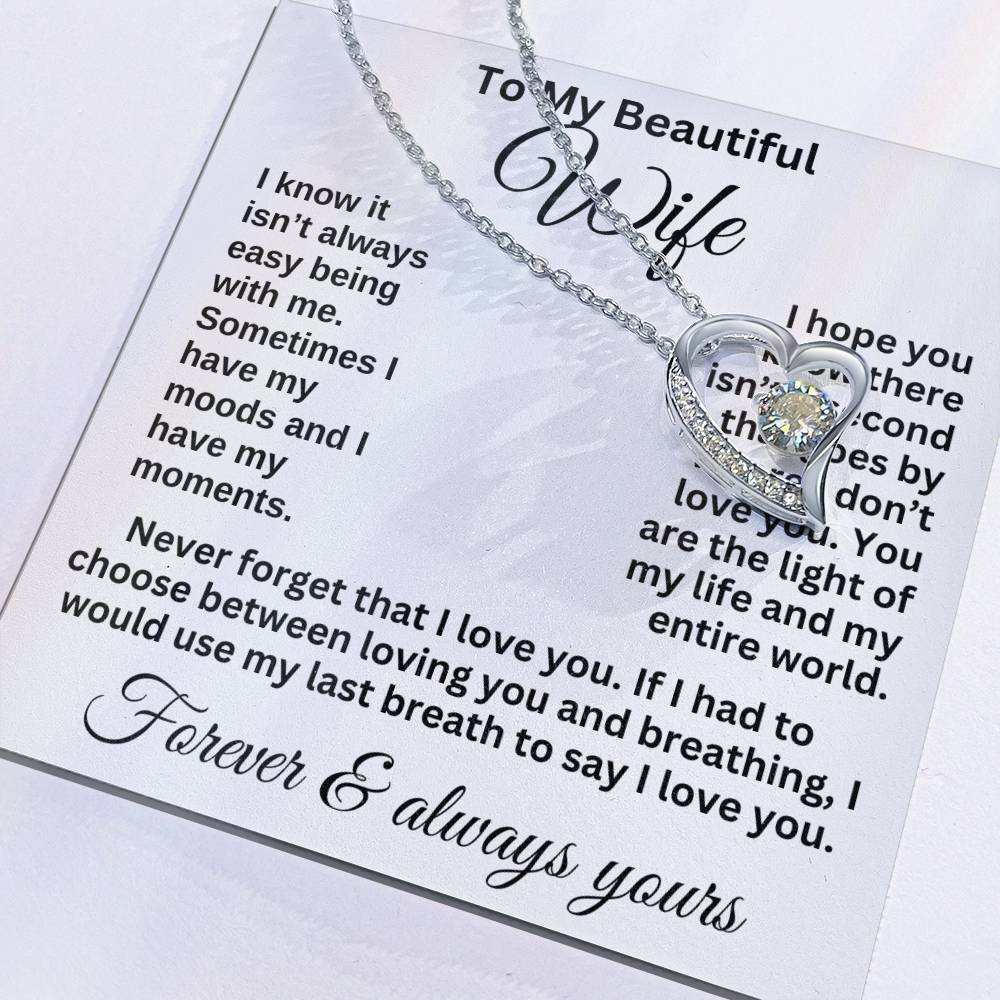 Beautiful Wife Necklace - Heart Pendant