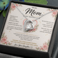 Customizable LED Necklace Gift Set for Mom | Mother's Day Heart Necklace