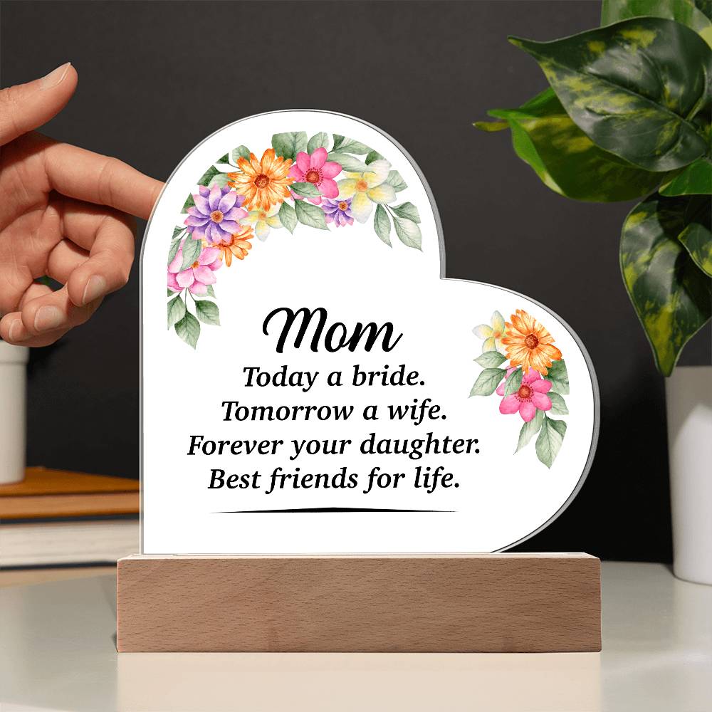 Acrylic Heart Plaque - Glow